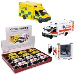 144 Bulk 5" Diecast MercedeS-Benz Sprinter Ambulance 12ct