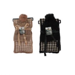 48 Bulk Lady Beanie Hat And Scarf Set