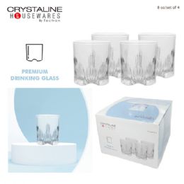 6 Bulk 8 Oz Set Of 4 Premium Drinking Glass