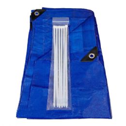 10 Bulk Tarp 12 X 20 Ft Blue 80 Gsm
