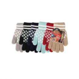 72 Bulk Ladies Heated Thermal Winter Gloves