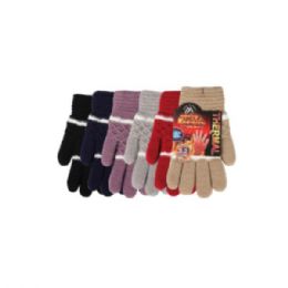 72 Bulk Ladies Heated Thermal Winter Gloves