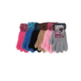 144 Bulk Women Warmers Winter Warm Knitted Gloves