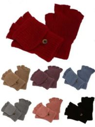 36 Bulk Lady's Fingerless Glove Mix Colors
