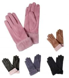 36 Bulk Ladies Winter Gloves Warm Touchscreen Gloves Mixed Colors