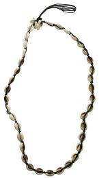 60 Bulk Cowrie Shell Accent Adjustable Fashion Necklace Black