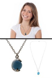 60 Bulk Silver Tone Dolphin Necklace With Glass Bead Accen