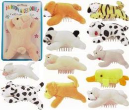 60 Bulk Childrens Plush Stuffed Animal Hair Claw