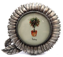 60 Bulk Pewter Sunflower Picture Frame
