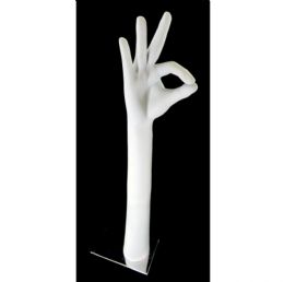 60 Bulk Plaster Hand Shaped Jewelry Display