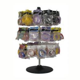 60 Bulk Rubber Bracelet Display