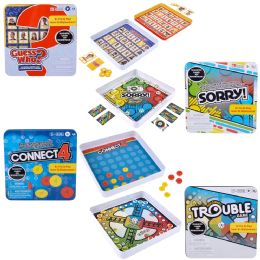 4 Bulk Hasbro Tin Game Assortment 4ct