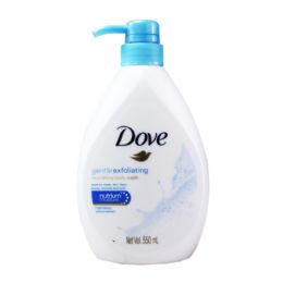 12 Bulk 550ml Dove Bw Pump Exfoliating