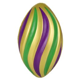 20 Bulk 8-inch Mardi Gras Spiral Foam Football