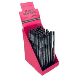 96 Bulk Be Bold Ebony Brow Pencil In Countertop Display