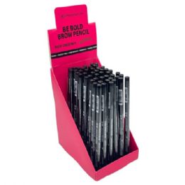 96 Bulk Be Bold Rich Chestnut Brow Pencil In Countertop Display