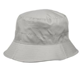 6 Bulk Waterproof Packable Rain Bucket Hats W/zipper Closure Dark Gray
