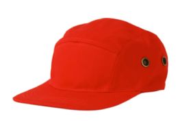 6 Bulk 5 Panel Hats Red