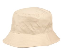 6 Bulk Waterproof Packable Rain Bucket Hats W/zipper Closure Khaki