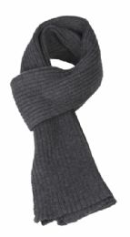 12 Bulk Men's Chunky Knitted Scarf Assorted