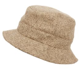 12 Bulk Reversible Wool/poly Bucket Hats Assorted