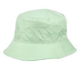 6 Bulk Waterproof Packable Rain Bucket Hats W/zipper Closure Mint