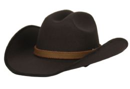 12 Bulk Poly Felt Western Cowboy Hats W/decoration Band Assorted
