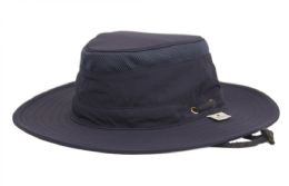 6 Bulk Outdoor Safari Hat With Chin Cord Strap Assorted Navy