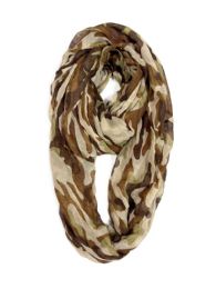 12 Bulk Camouflage Infinity Scarves Assorted