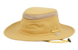 6 Bulk Outdoor Safari Hat With Chin Cord Strap Assorted Tan