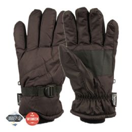 12 Bulk Ladies Waterproof Ski Glove W/thermal Fleece Lining