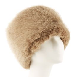12 Bulk Winter Fur Hats W/fleece Lining Assorted