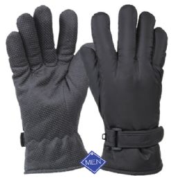 12 Bulk Men's Waterproof Glove W/thermal Fleece Lining