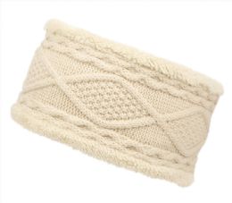 12 Bulk Knit Winter Headband With Sherpa Lining Assorted