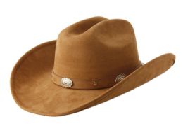 6 Bulk Poly Felt Western Cowboy Hats W/decoration Band Assorted