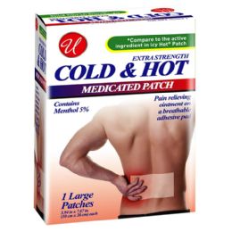 48 Bulk 1ct Pain Relief Cold&hot Large Patch