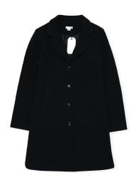 24 Bulk Womens Midi Wool Coat In Black Assorted Sizes S-xl