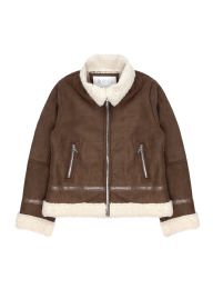 24 Bulk Ladies Sherpa Lined Faux Shearling Jacket In Brown Assorted Sizes S-xl