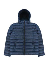 12 Bulk Mens Puffer Jacket With Hood Assorted Sizes S- Xl Navy