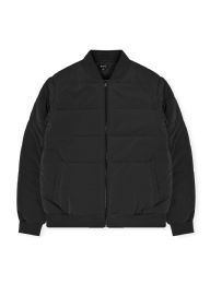 24 Bulk Mens ZiP-Up Puffer Bomber Jacket Assorted Sizes S-Xl Black