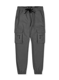 24 Bulk Mens Cargo Joggers Assorted Sizes S-Xl Charcoal