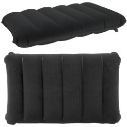 20 Bulk BloW-Up Inflatable Pillow - Black