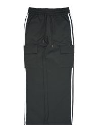 24 Bulk Womens Wide Leg Cargo Pants Sizes S-Xl In Gray