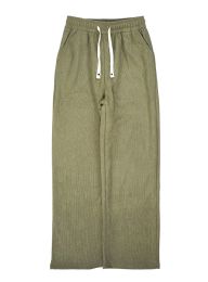 24 Bulk Womens Velvet Lounge Pants Assorted Sizes S/m And L/xl In Olive