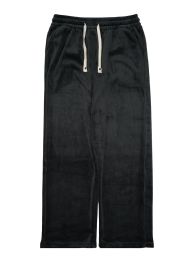 24 Bulk Womens Velvet Lounge Pants Assorted Sizes S/m And L/xl In Gray