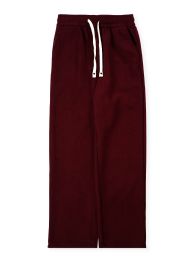 24 Bulk Womens Wide Leg Corduroy Pants Assorted Sizes S/m And L/xl In Burgundy