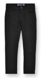 24 Bulk Boy's Faded Skinny Jeans In Black