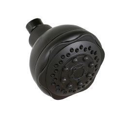 12 Bulk Fixed Shower Head With 5 Spray Modes, Matte Black