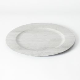 12 Bulk Sophia Grace 12" Charger Plate, Timber Grey