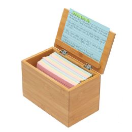 6 Bulk Bamboo Recipe Box